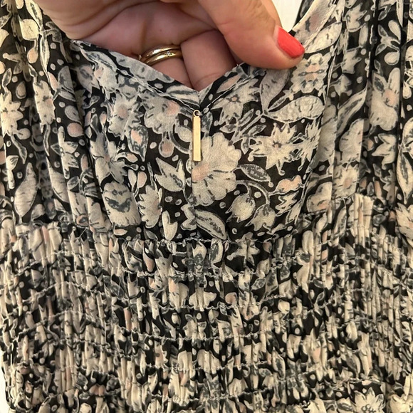 MISA Los Angeles Idalia Tiered Ruffle Midi Dress XS - Picture 6 of 7